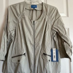 Simply Vera Vera wang new preowned women’s long sleeve full zip A line jacket M.